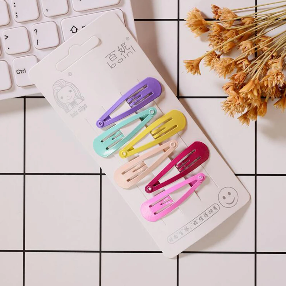 6 шт. заколки для волос карамельных цветов из сплава |