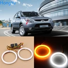 Двухцветсветильник светодиодный поворотник Angel Eye для Hyundai veracruz ix55 2007 2008 2009 2010 2011 2012 хлопок