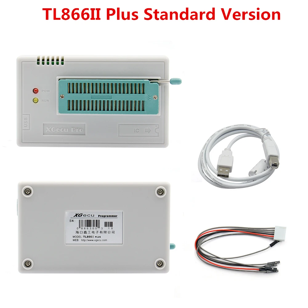 USB Универсальный программатор TL866II Plus флэш-программатор для EEPROM Flash 8051 AVR MCU GAL PIC с 10