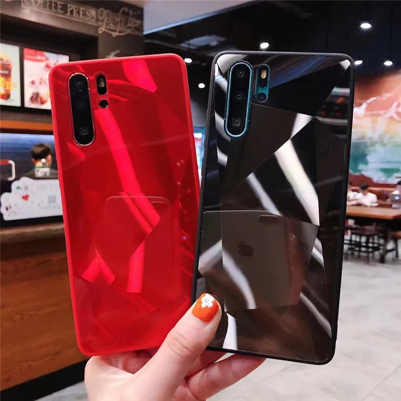 Радужное зеркало мягкий чехол для Huawei p smart Z y9 prime 2019 Honor 20 Lite 8S 8A Mate 30 блестящий