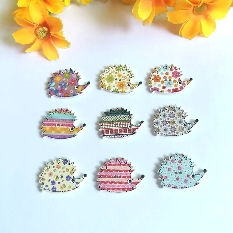 Пуговицы с двумя отверстиями деревянные пуговицы для рукоделия модные 50 шт./лот |