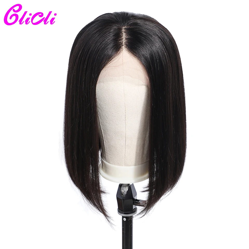 Бразильские волосы remy, короткий Боб, парик 13x6, глубокая часть, кружевные передние человеческие волосы, парики, прямые, 150% плотность, предварительно выщипанные натуральные волосы