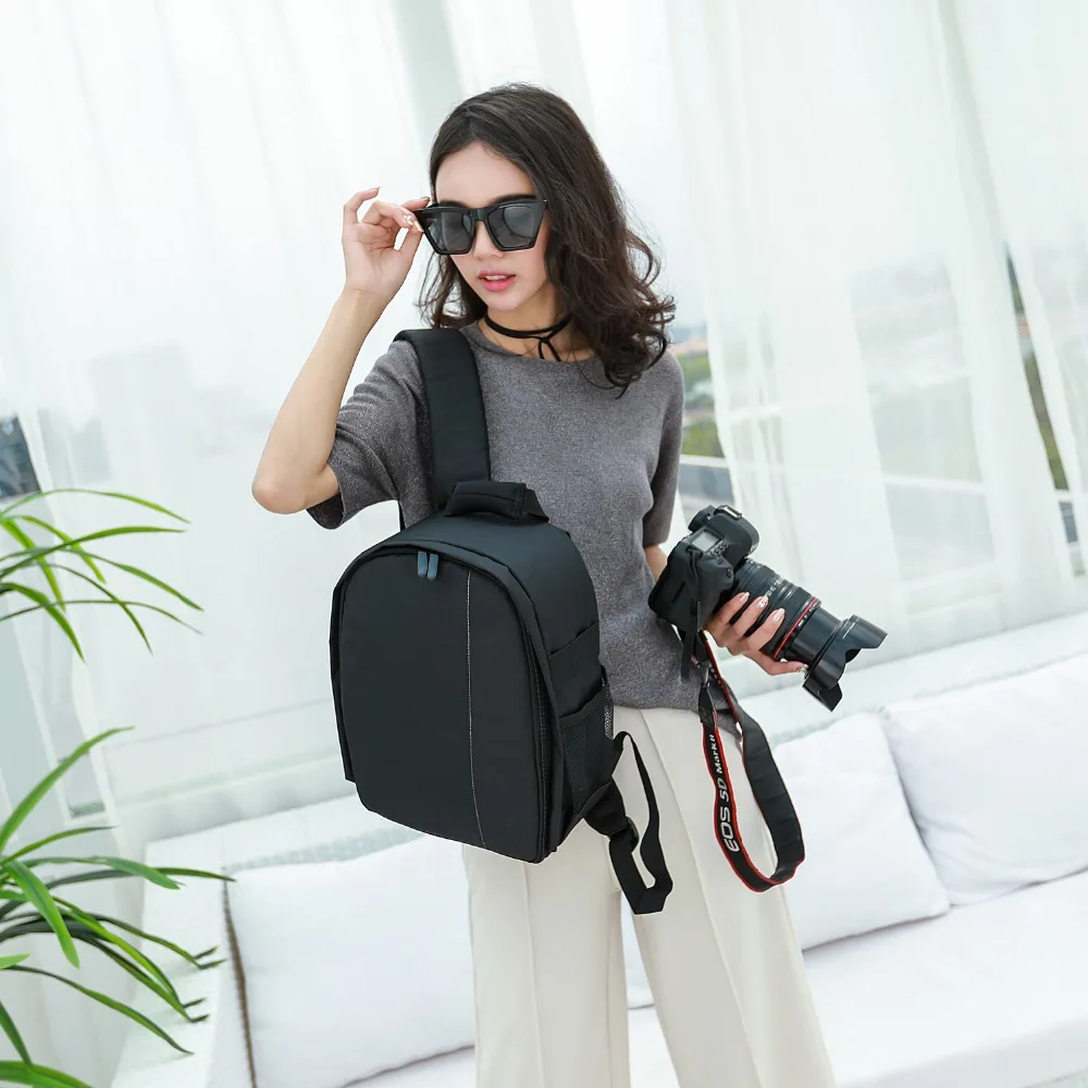 Сумка для камеры цифровые Dslr Чехлы Водонепроницаемый Воздухопроницаемый рюкзак видео-и фотокамера непромокаемая упаковка для Nikon Canon sony samsung