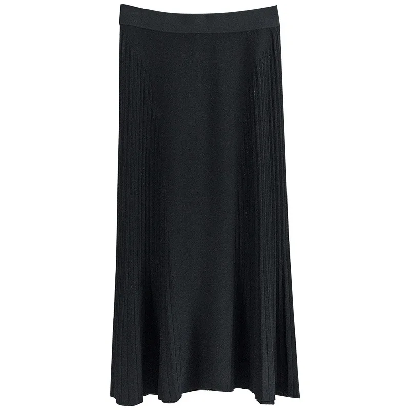 

and American fashion package hip skirt to show thin fall 2020 new fishtail skirt long knitted skirts words in skirts