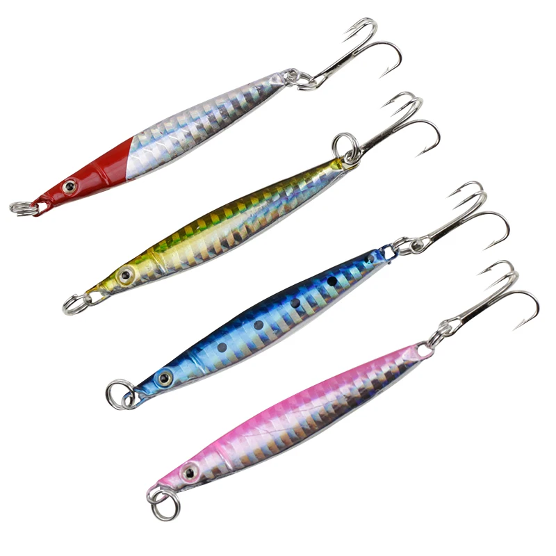 4 шт. 14 дюймов приманка для джиггинга металлическая свинцовая жесткая