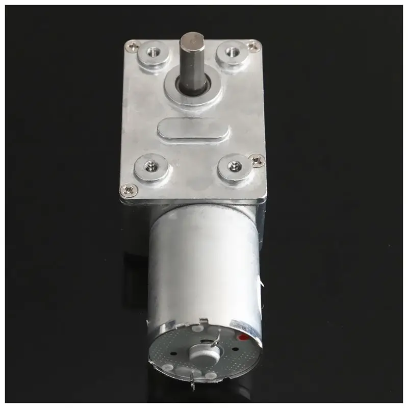 DC 12V 3rpm Реверсивный высокий крутящий момент турбо мотор с червячной передачей