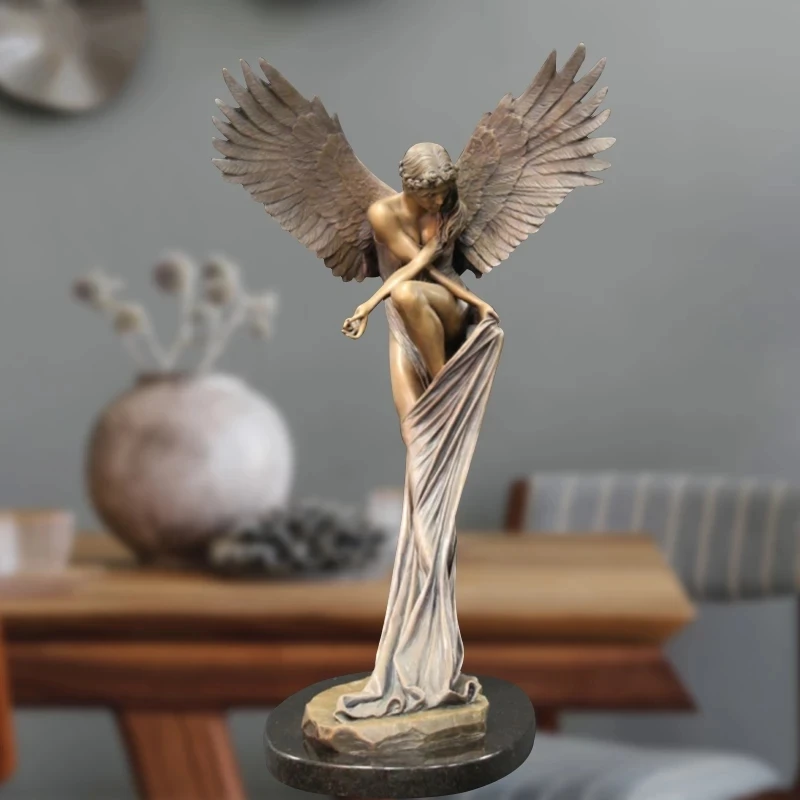 

Redemption Angel Sculpture Home Decor Sculpture Creative Garden Decoration Accessories Angel Figurines Statue Redemption Angel