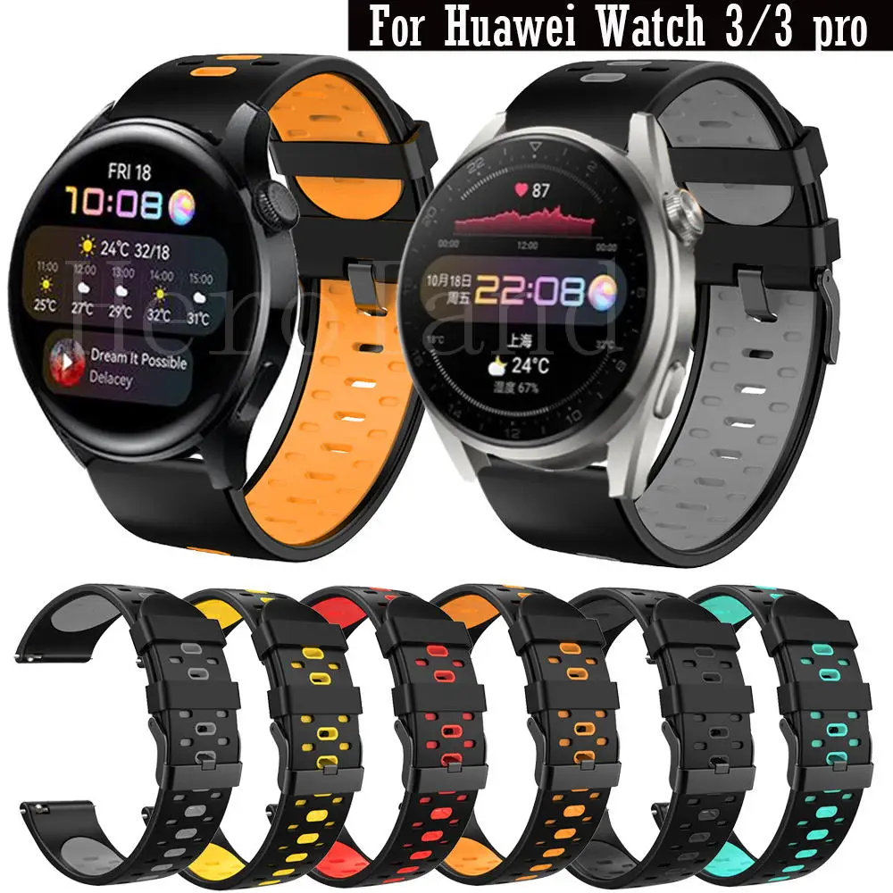 Браслет ремешок для Huawei Watch 3 pro смарт-браслет силиконовый GT 46 мм gt2pro honor magic часов 22