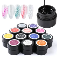 12 colors nail gel spider painting nail art polish set silk creative web line varnish drawing uv led lacquers manicure tr1615 1