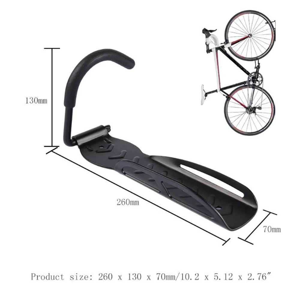 

Bicycle Wall Mount Front Rack for MTB Road Bike Fixed Hanging Hook 30kg Capacity Bike Parking Bracket Holder Bike Accessories