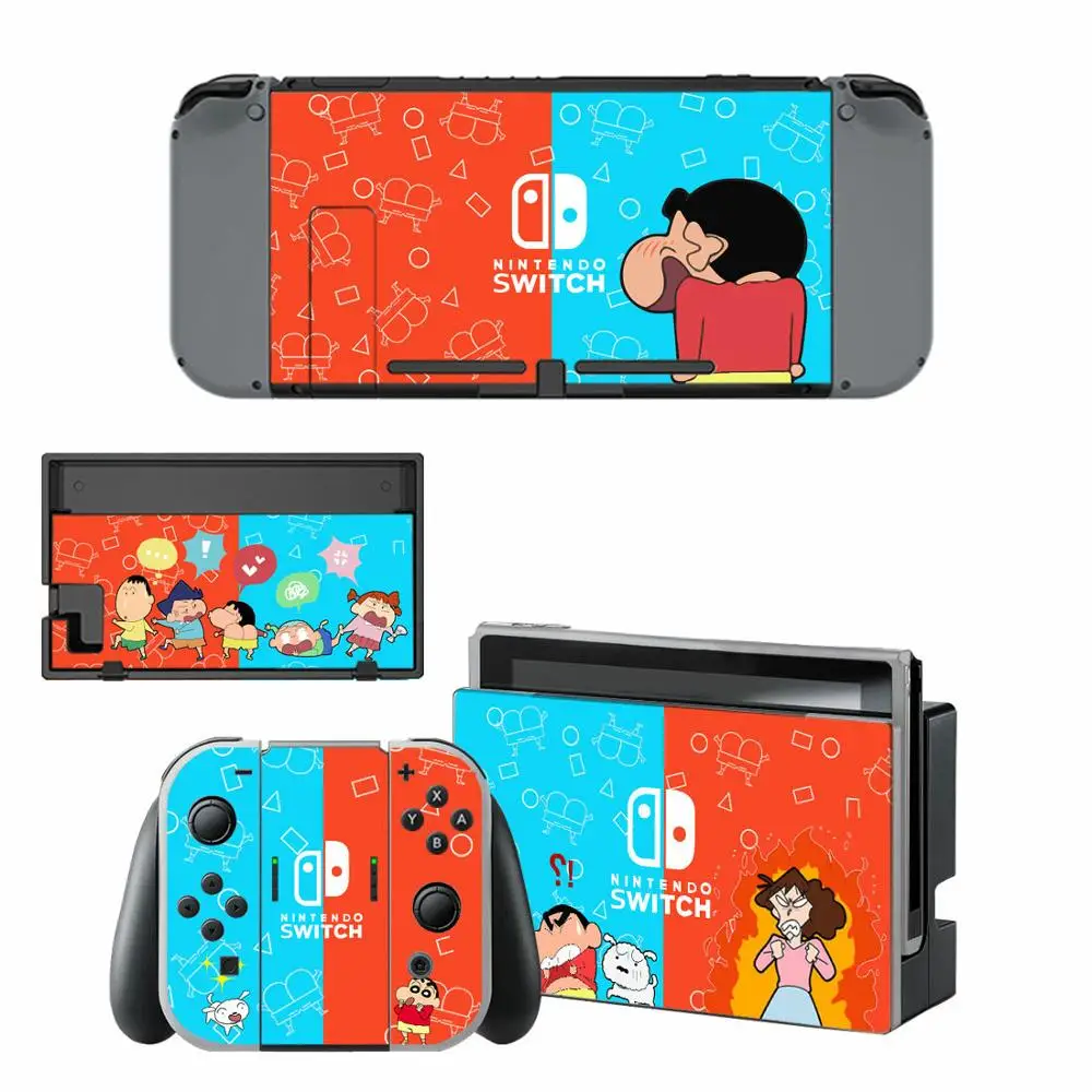 Аниме Crayon Shin chan NAND переключатель наклейки s nintendo кожи виниловые Стикеры для Switch