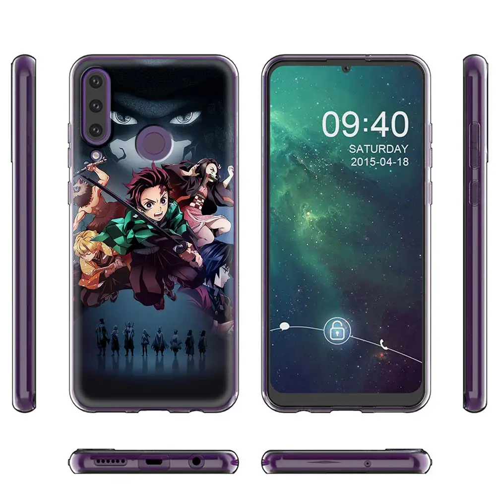 demon slayer kimetsu no yaiba soft case fundas for huawei y6 y7 y9 2019 y9a y9 prime y9s y8s y8p y7p y6p y5p y6s silicone cover free global shipping