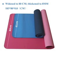 18308008mm widen and thicken tpe yoga mat yoga tapete pad enlarged fitness mat esterilla gym exercise mats dropshipping
