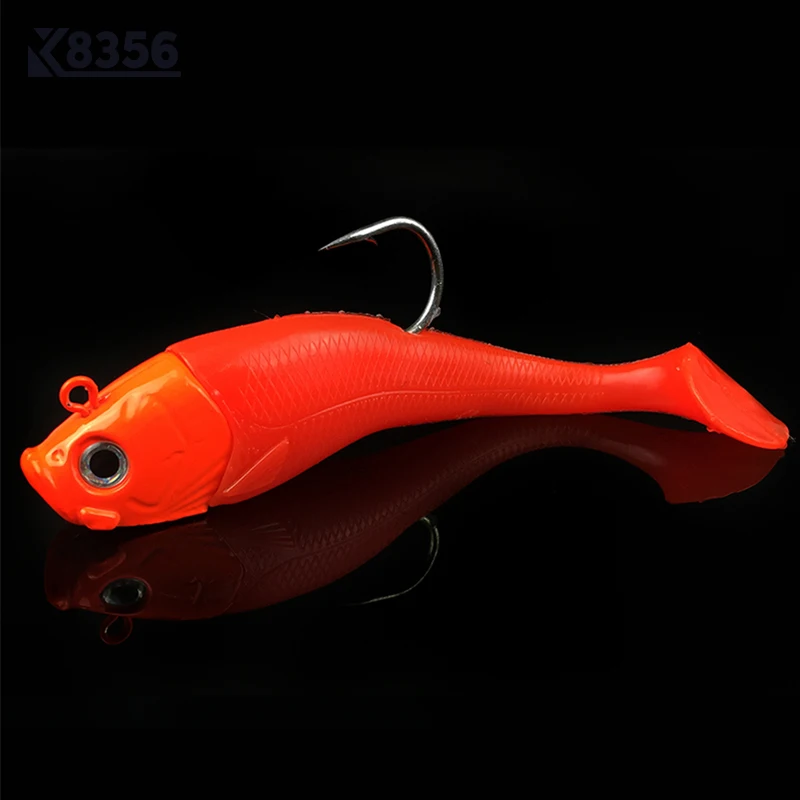K8356 3D Рыбная приманка для рыбалки с глазками со свинцовым большие мягкие приманки