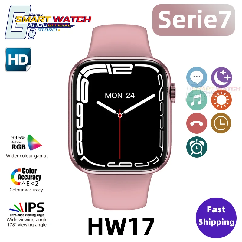 

Smart Watch 2021 For Female Male HW17 Watch 7 IWO 14 Serie7 Pro Max GPS Sleep Tracker Wholsale smartwatch PK x6 x7 x8 t500 iwo13