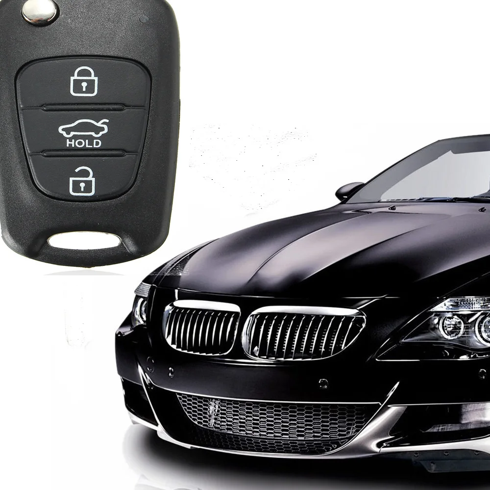 Пульт дистанционного управления Новый Флип-ключ корпус 3 кнопки женский для Hyundai