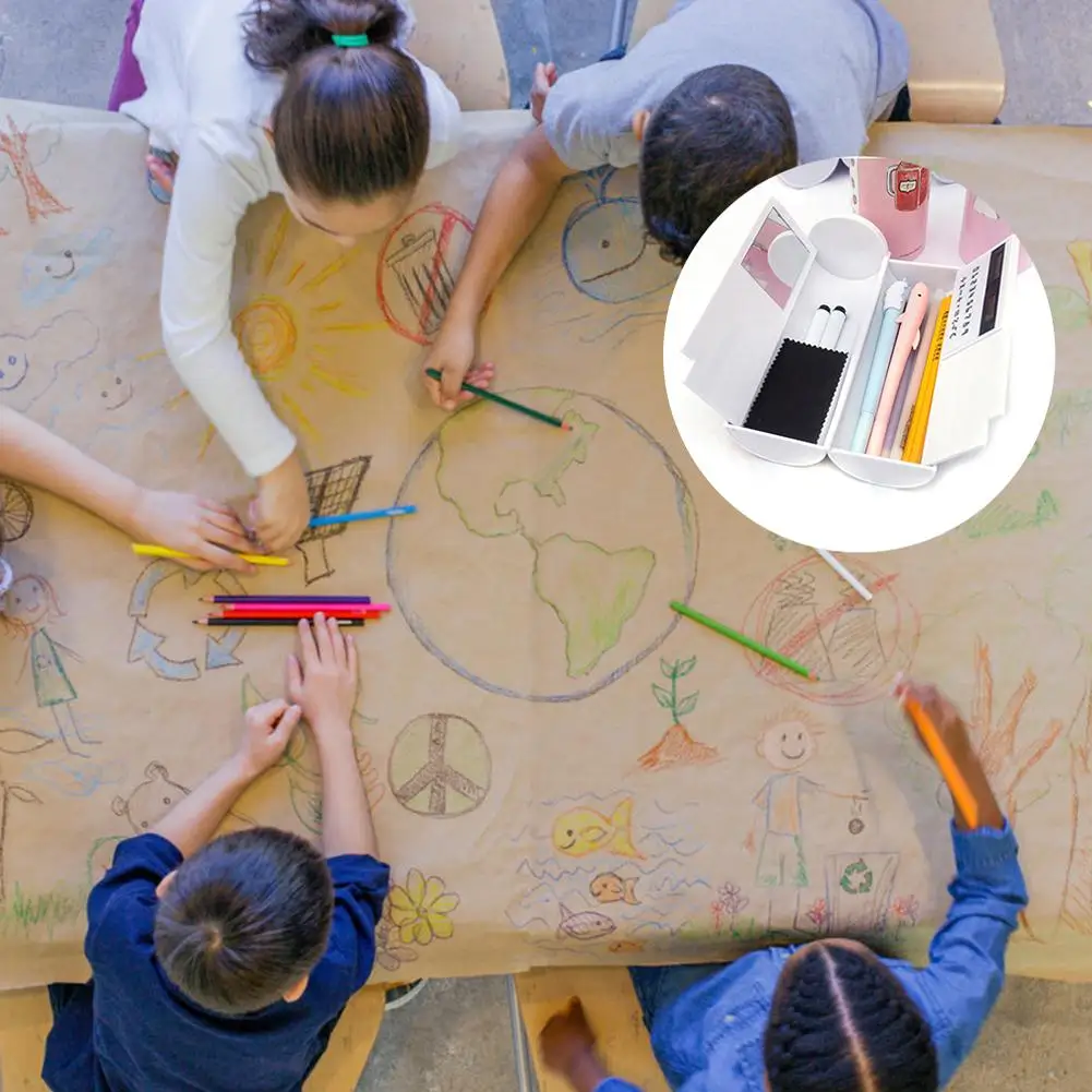 Креативный многофункциональный чехол для карандашей большой емкости простые