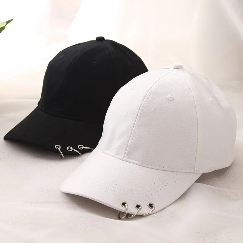 High Quality Adjustable Baseball Hat with ring Outdoor Sports Sun Cap for Women Men Fashion Snapback | Аксессуары для одежды