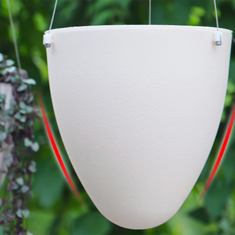 

Garden Frosted Hanging Pots Flower Pots Wire Hanging Pots Plastic Flower Pots