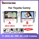 Автомобильное радио, Android 10,0, 2 Din, мультимедийный плеер для Toyota Camry 2012-2017, GPS-навигация, DSP RDS T9, 48EQ, 4G + WIFI, 4G + 64G Carplay