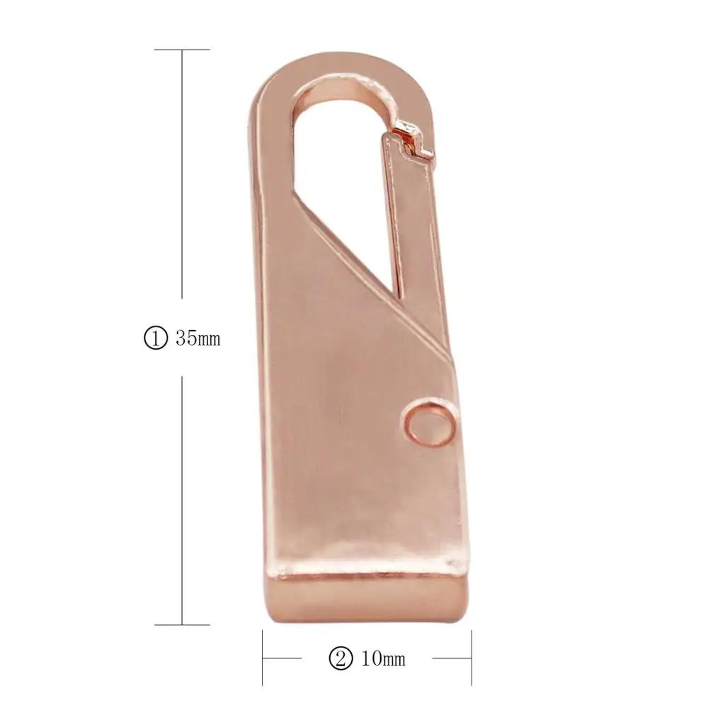 

2Pcs Metal Zipper Puller Replacement Zipper Tags Zip Fixer for Zipper Slider Head Repair Kits Instant Zipper Fixer Zipper Head