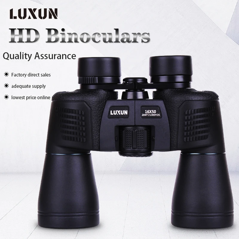 LUXUN 16X50 мощный бинокль для туризма охоты HD с высоким увеличением lll телескоп