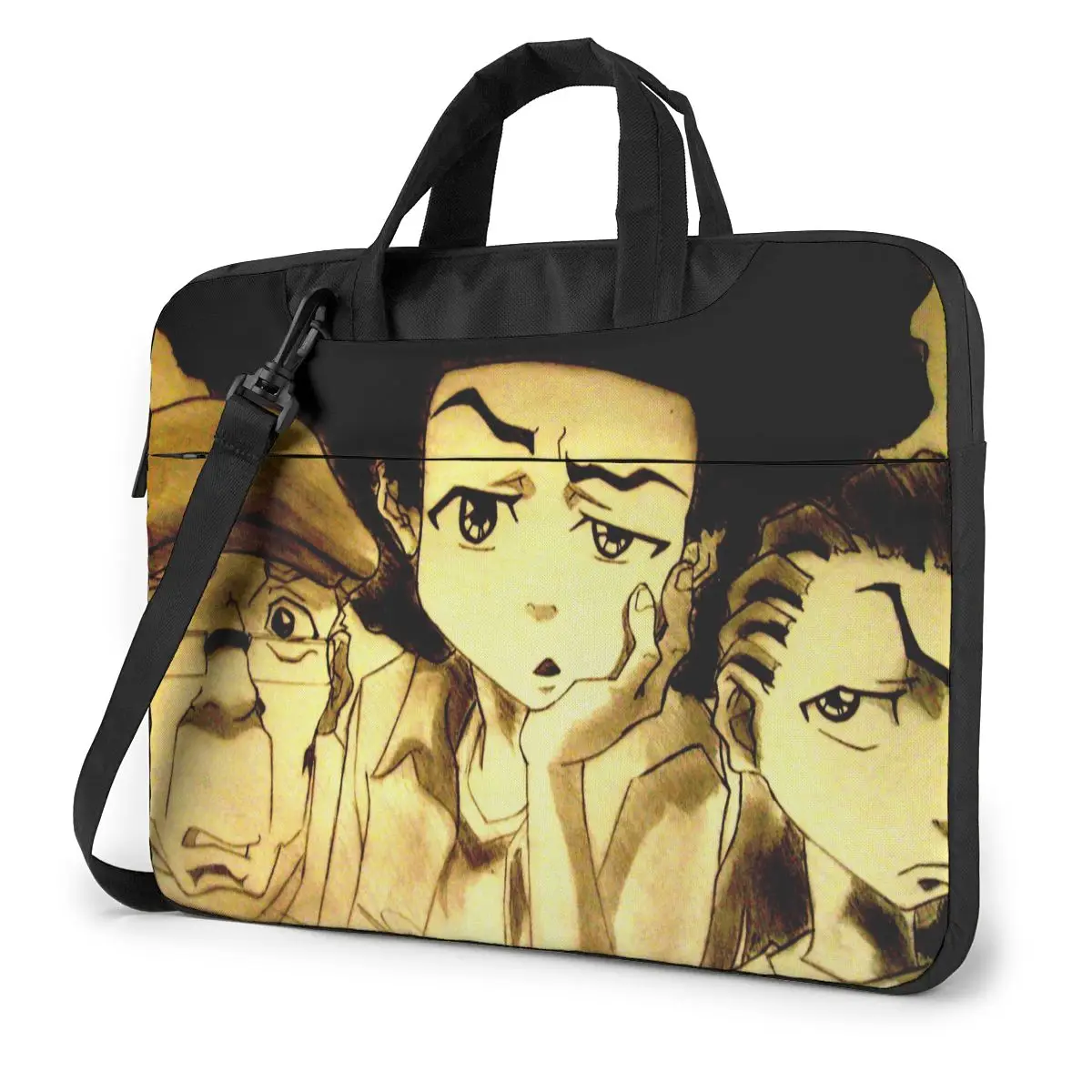 

The Boondocks Iphone Laptop Bag Case Protective Vintage Computer Bag Bicycle Crossbody Laptop Pouch