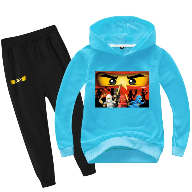 2-14 Spring Autumn Children Clothing Sets Swordsman Kids Clothes Baby Boys Hoodies Pants 2 Pcs Set Tracksuit Anime Outwear Coat | Детская