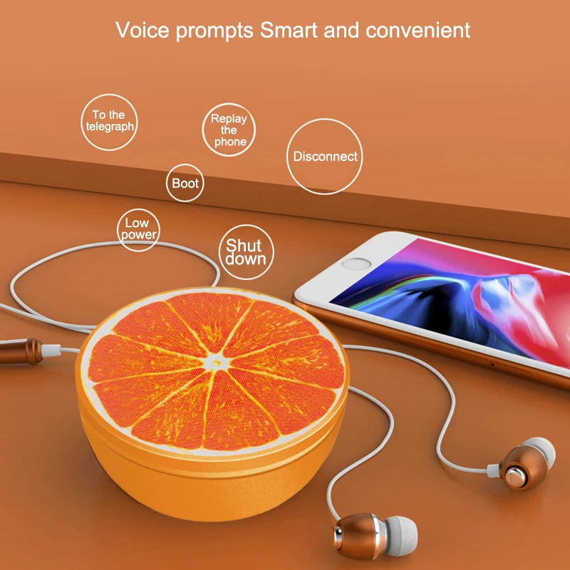 Портативный Bluetooth динамик в форме фруктов уличный сабвуфер спортивный бас s 4 2