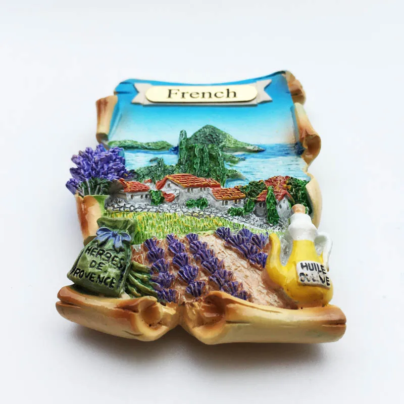 QIQIPP французский Прованс Лаванда цветок поле памятный туристический пейзаж