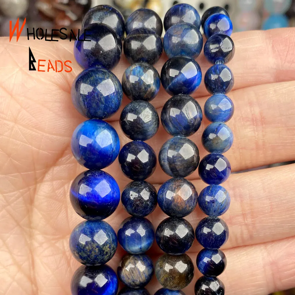 

6/8/10 мм натуральный Лазурит тигровый глаз бусины, тигровый глаз камень ювелирных изделий, бусины для ювелирных изделий Diy браслет аксессуары...