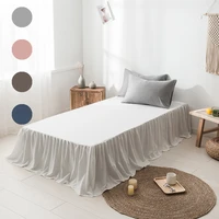 hotel home dust proof bedspread on the bed 45cm comfortable soft antifouling wrap around elastic bed cover skirt home decor