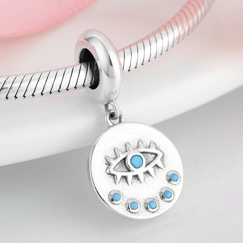 Подвески из серебра 925 пробы с изображением сглаза и демона для изготовления