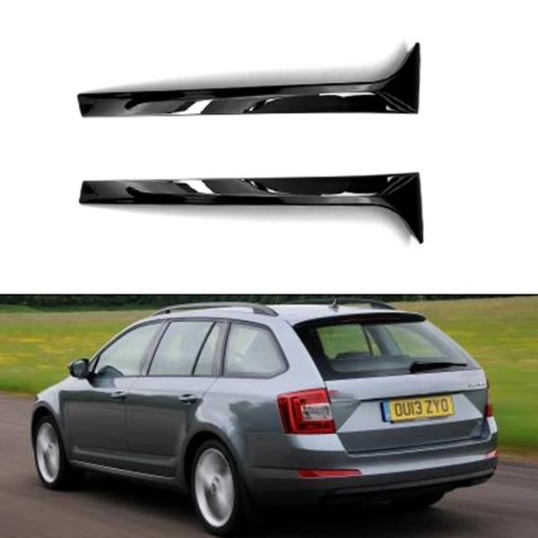 Задний спойлер за окном боковая полоса Накладка для Skoda Octavia Estate 2014-2019