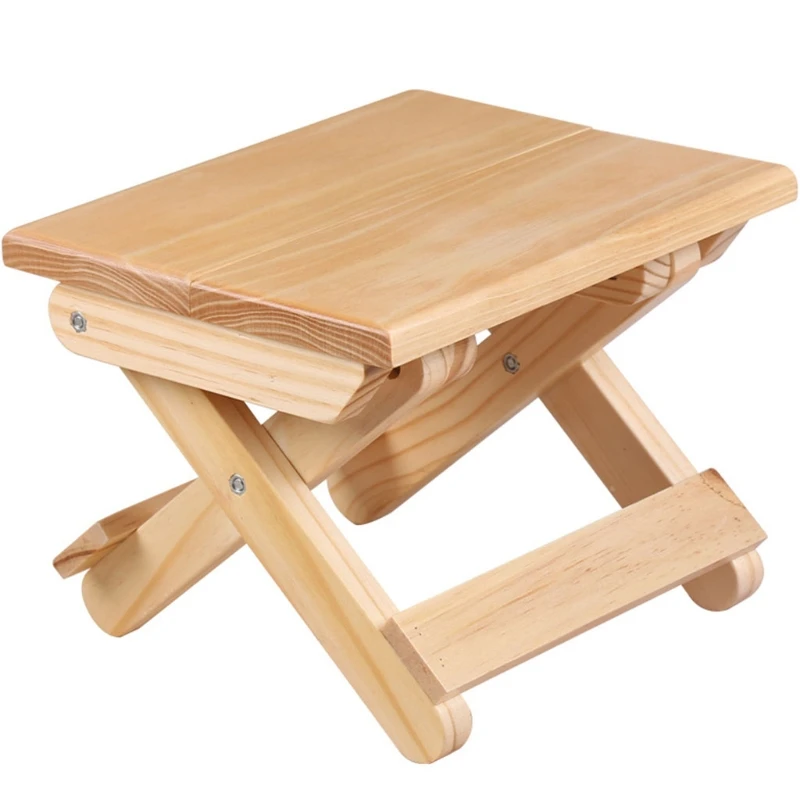 

Складной стул Taburete из сосновой древесины, детская мебель, портативный домашний стул из массива дерева Mazar для рыбалки, маленькая скамейка, к...