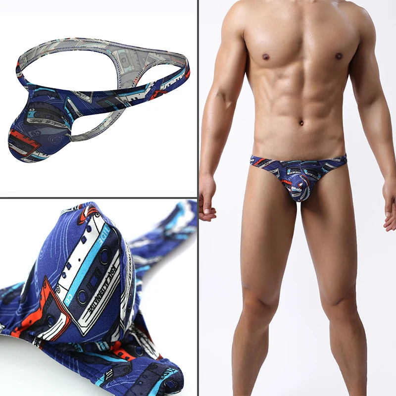 Сексуальное мужское нижнее белье AIIOU Трусы стринги с Т образным вырезом мужские