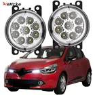 EEMRKE 2 шт. автостайлинг для Renault Clio IV Grandtour Clio 4 2013 2014 2015 2016 9 шт. светодиодные противотуманные фары H11 12 В противотуманная фара
