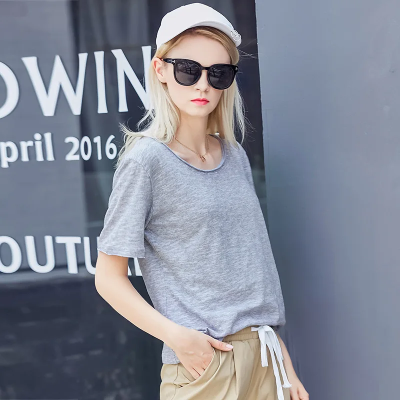 

Grace&Taste Fashion New Summer Linen Women's Loose Pure White Cotton Linen T Shirt 200 Kg Female Short Sleeve Top Base Tees