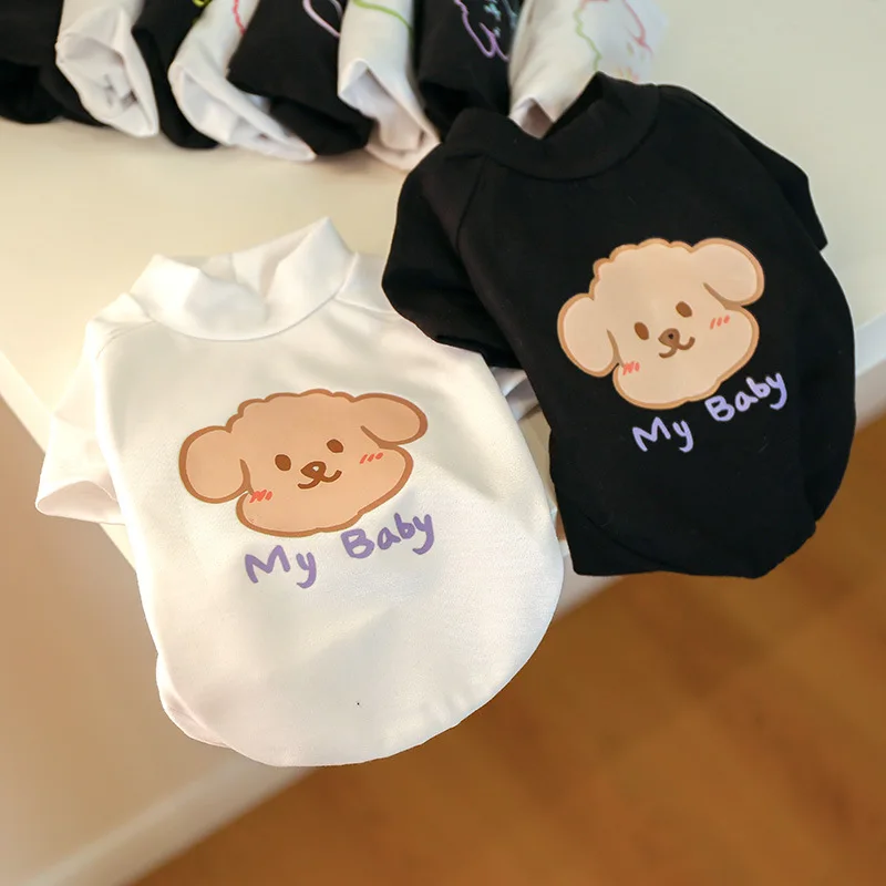 

Cute Printed Bear Pet T-shirt Hoodie Jacket Four Seasons Pet Clothes Puppy Sweatshirt Puppy Cat Hedging Dog Pet Clothing