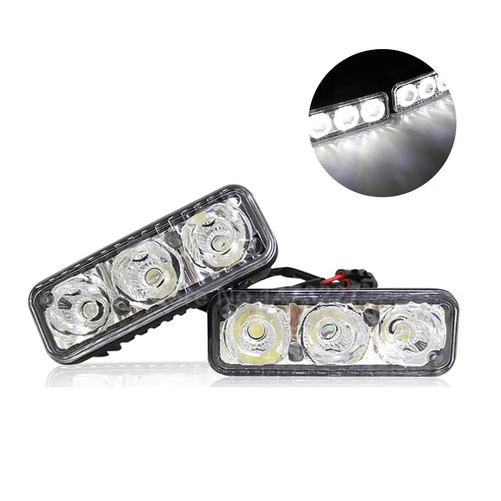 

Car 3LED daytime running lights, high-power steering headlights, waterproof fog lights