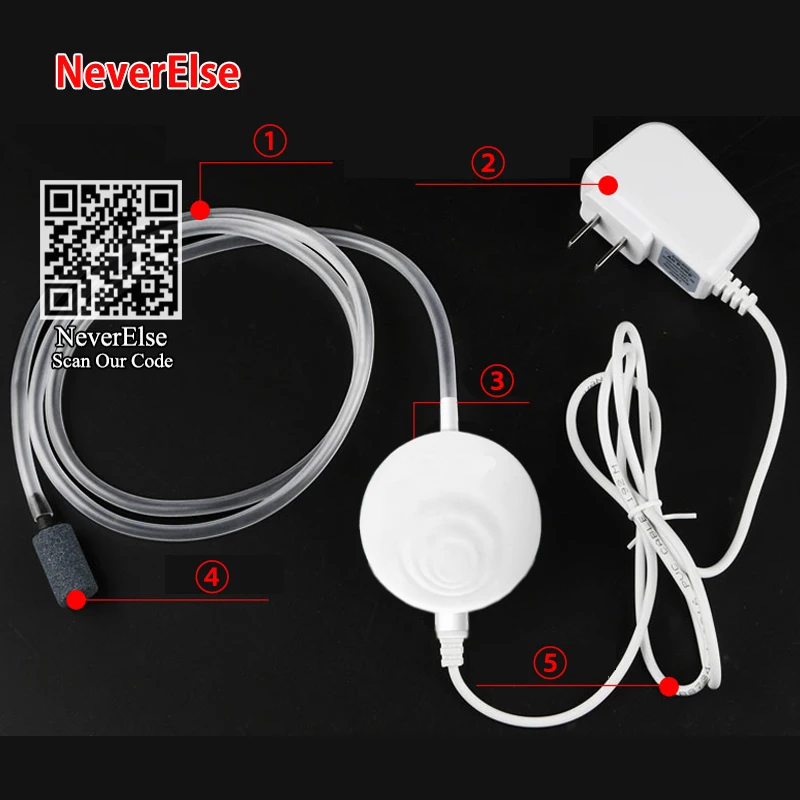 Маленький размер мини воздушный насос 1 Вт для маленького аквариума на столе