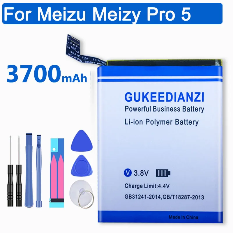 Сменный аккумулятор GUKEEDIANZI 3700 мАч BT45A для Meizu Meizy Pro 5 перезаряжаемая литий