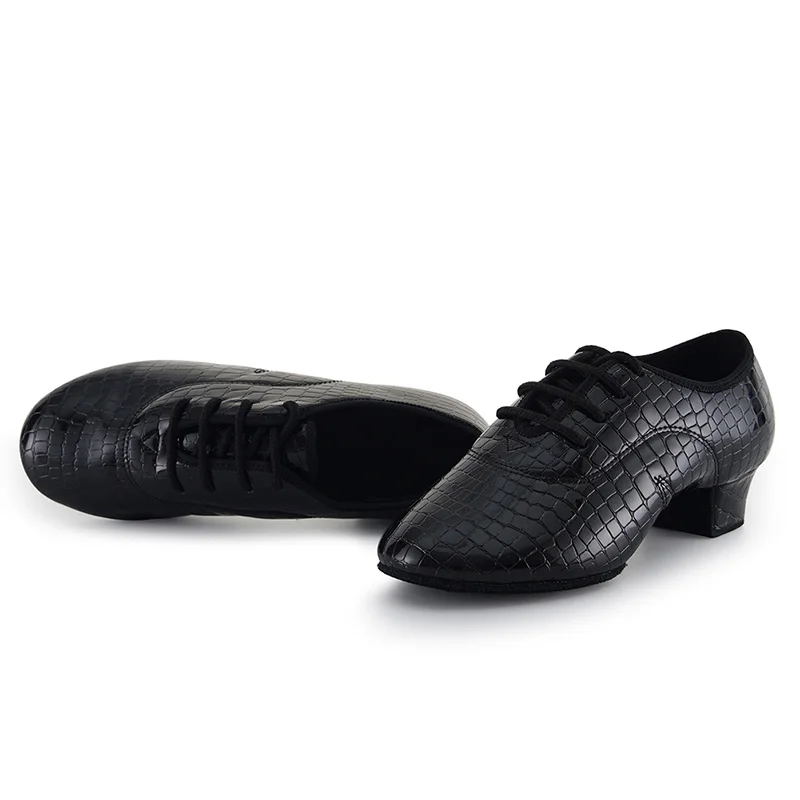 Туфли HROYL мужские для танцев латинских искусственная кожа высота каблука 3 5 см с