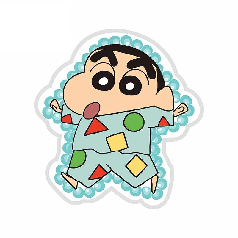 

Crayon Shin Chan Refrigerator Fine Decal Waterproof Car Stickers Sunscreen Decor Cartoon Graffiti Car Accessories KK13*12cm