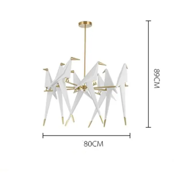 chandelier 11H Современная металлическая люстра в скандинавском стиле для ресторана, гостиной, столовой, детской комнаты, светодиодный подвесной светильник в виде птицы - Цвет корпуса: chandelier 11H