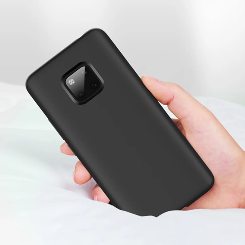 Жидкий силиконовый чехол для Huawei P30 P20 Pro Mate 20 Lite роскошный шелковистый мягкий