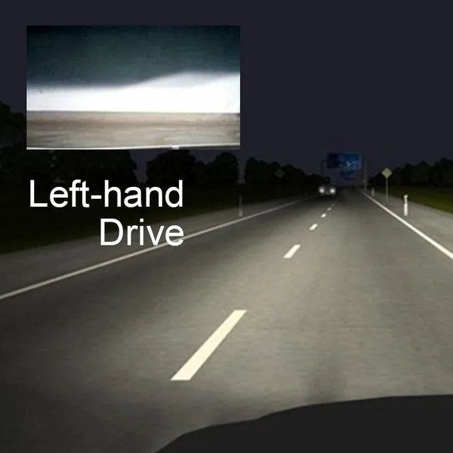 Left-hand drive Stella h4 светодиодный объектив 12V 72W фары для 8000LM 5500k h4 линзы проектор высокой/ближнего света светильник лампы авто светодиодный лампы для автомобилей головной светильник лампы светодиодный - Испускаемый цвет: Left-hand drive