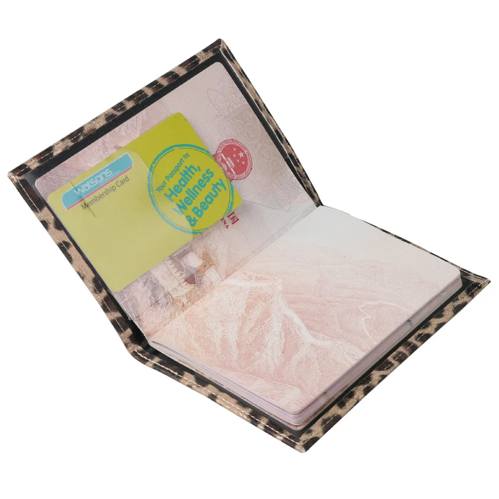 Обложка для паспорта из искусственной кожи с леопардовым принтом 4 цвета чехол