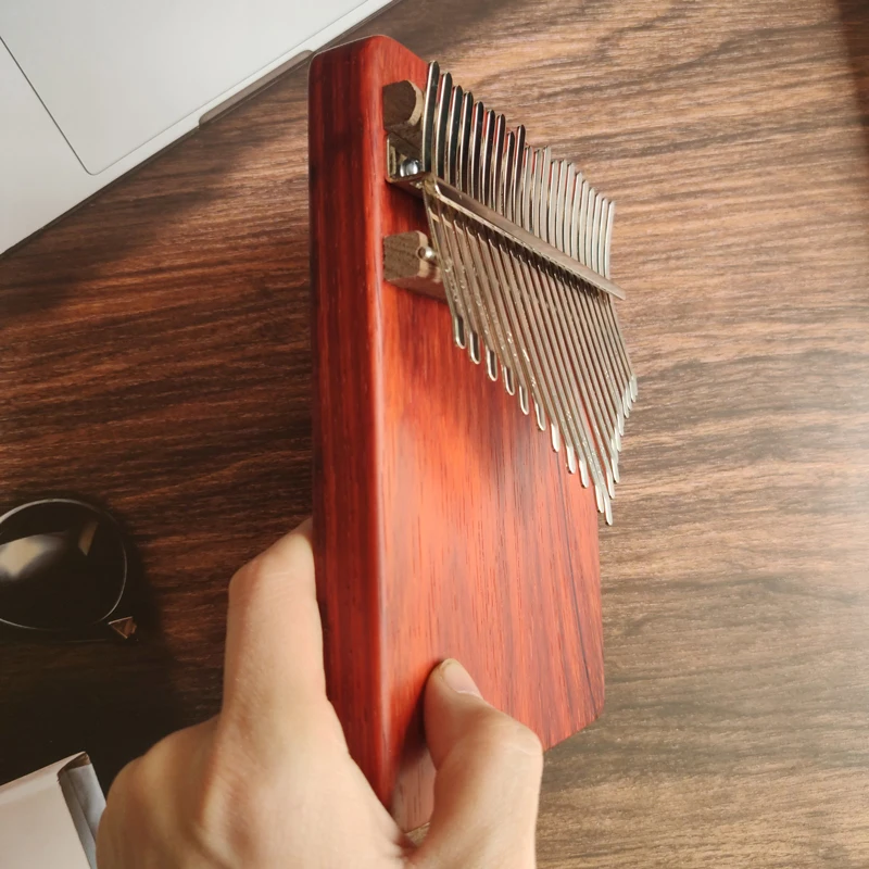 

Handmade piano Kalimba 21 Key Keyboard Thumb Pianos Padauk wood Flat Board Calimba Finger Keys Musical Instruments