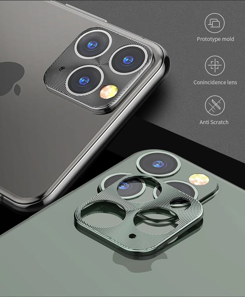 Металлический чехол для камеры заднего вида для iPhone 11 Pro X XS MAX 7 8 Plus, чехол для iPhone XR, iPhone11 Pro, защитный чехол для камеры